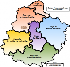 Carte Pays de Sarthe
